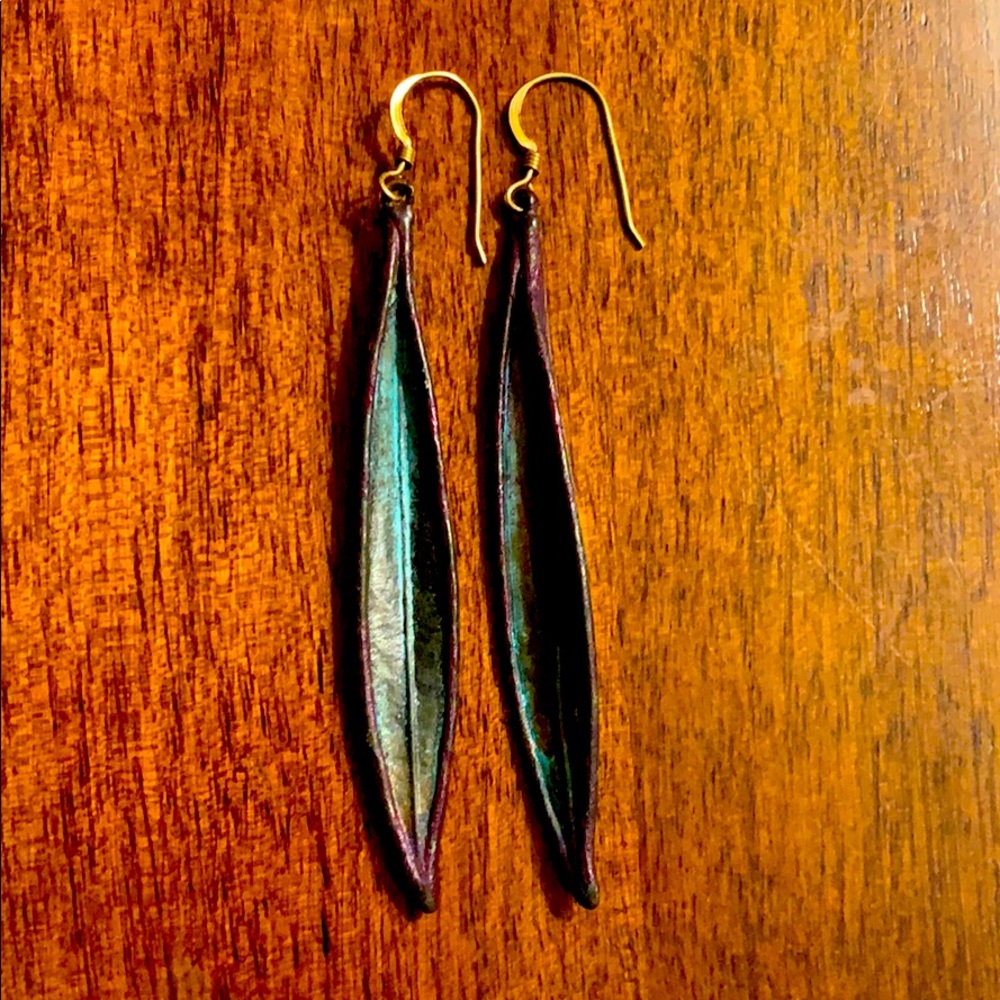 Long Leaf Earrings